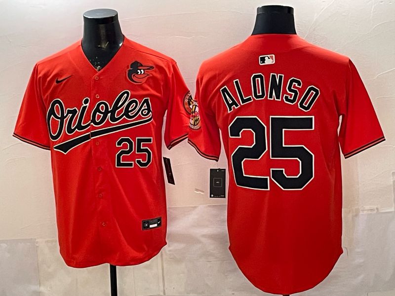Men Baltimore Orioles #25 Alonso Orange Game 2026 Nike MLB Jersey style 001->baltimore orioles->MLB Jersey